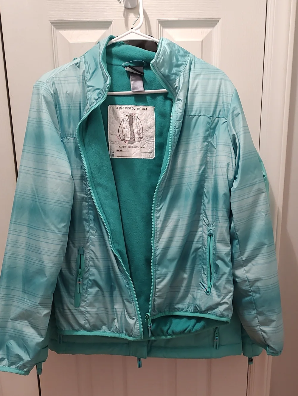 Champion Teal Girls 14/16 3 Way Coat